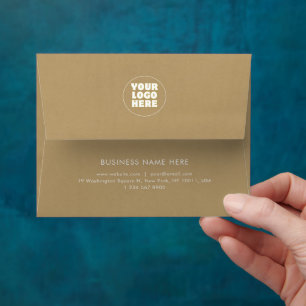 Simple Minimalist Custom Logo & Text Envelope