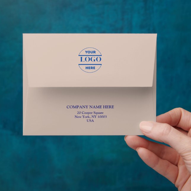 Simple Minimalist Custom Logo & Text   Envelope (Hand)