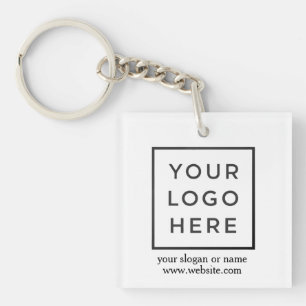 Simple Minimalist Custom Promotional Business Logo Key Ring