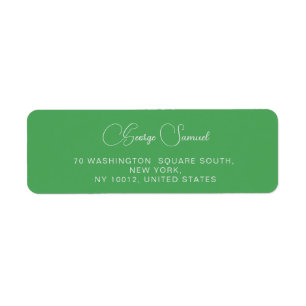 Simple Minimalist Custom Return Address Labels