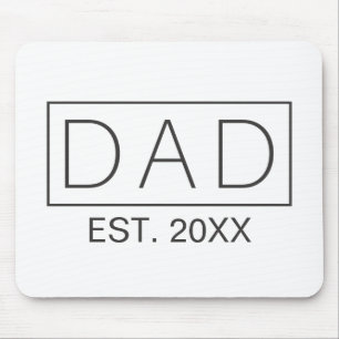 Simple Minimalist Dad Typography Mouse Pad