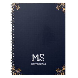 Simple Minimalist Dark Notebook