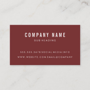 Simple Minimalist Discount Card