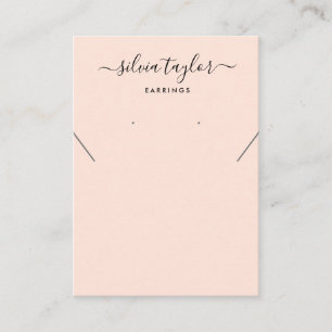 Simple minimalist Earring Necklace display card