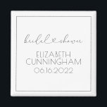 Simple Minimalist Elegant Chic Heart Bridal Shower Magnet<br><div class="desc">This simple and modern design is composed of sans serif and playful cursive typography with doodle hearts. Perfect for wedding bridal shower party favours.</div>