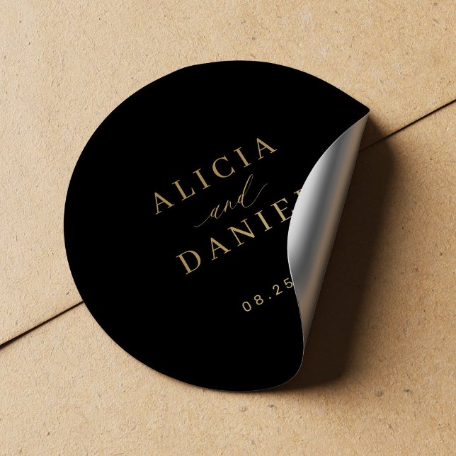 Simple minimalist elegant wedding envelope seal (Creator Uploaded)