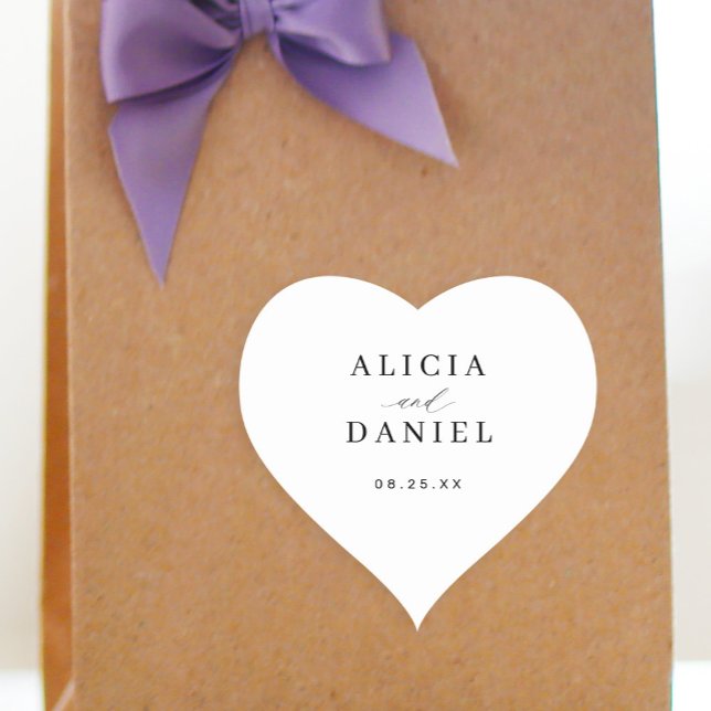 Simple minimalist elegant wedding favour label (Creator Uploaded)