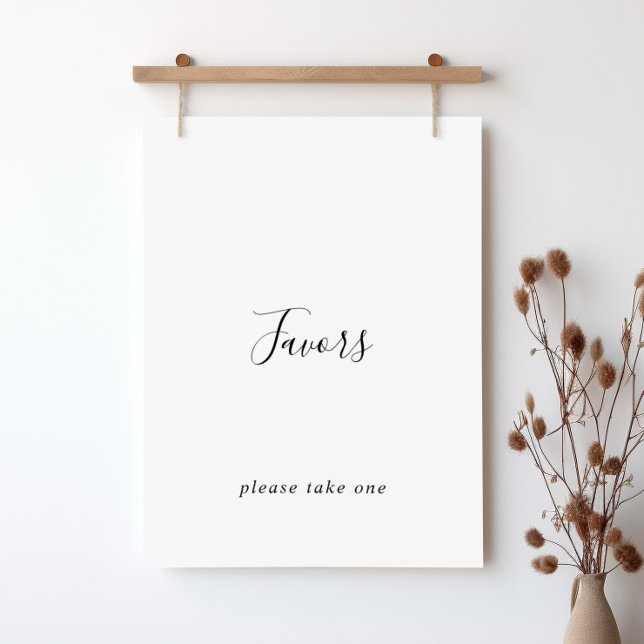 Simple Minimalist Favours Sign (Creator Uploaded)