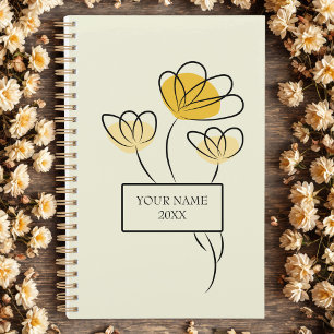 Simple Minimalist Flower Designed Planner