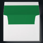 Simple Minimalist Forest Green Return Address Envelope<br><div class="desc">Simple forest green envelope with a return address on the back flap. Multiple colours and sizes available.</div>