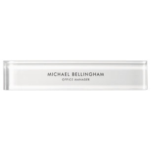 Simple Minimalist Formal Acrylic Nameplate