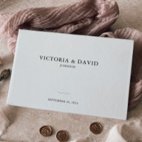 Simple Minimalist Formal Wedding Gold Foil