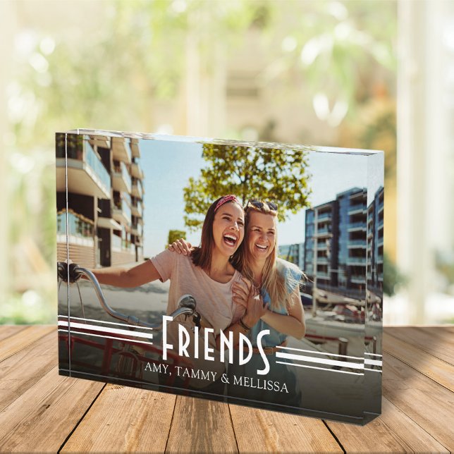 Simple Minimalist Friends Photo Calligraphy Retro (Creator Uploaded)