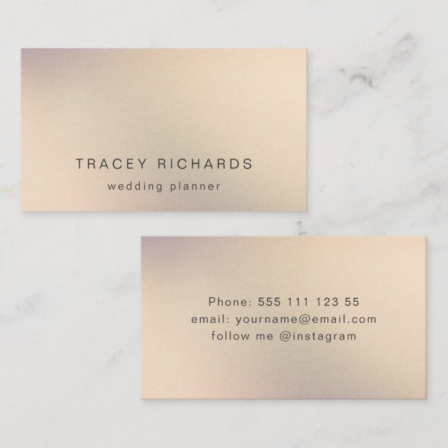 Simple Minimalist Glitter Gold Business Card (Front/Back)