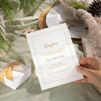 Simple Minimalist|Gold Frame Wedding Reception