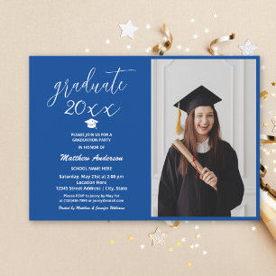 Simple Minimalist Graduate 2026 Graduation Photo Invitation