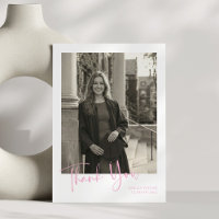 Simple Minimalist Graduation Photo Custom Message