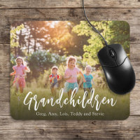 Simple Minimalist Grandchildren Photo Calligraphy