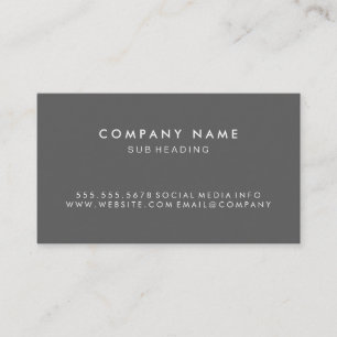 Simple Minimalist (Grey) Discount Card