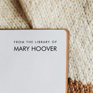 Simple Minimalist Handwritten From The Library Of Self-inking Stamp