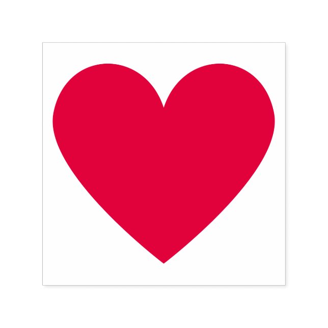 Simple Minimalist Heart Customisable Self-inking Stamp (Design)