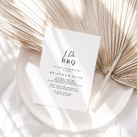 Simple Minimalist I Do BBQ Engagement Party