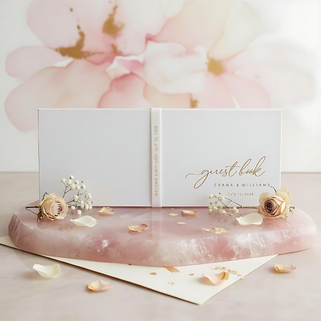Simple minimalist   Ivory Wedding Guest Book (Creator Uploaded)