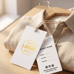 Simple Minimalist Logo Business Price Gift Tags