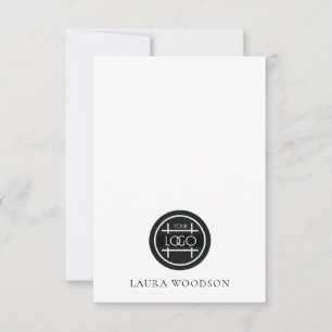 Simple Minimalist Logo Name  Card