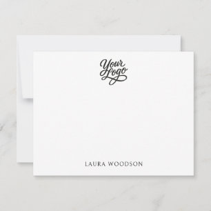 Simple Minimalist Logo Name  Card