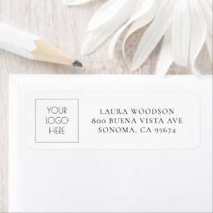 Simple Minimalist Logo Name Return Address
