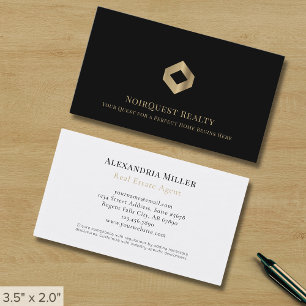 Simple Minimalist Luxury Logo Business Card