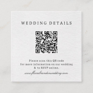 Simple Minimalist Modern Eucalyptus Olive Wedding Enclosure Card