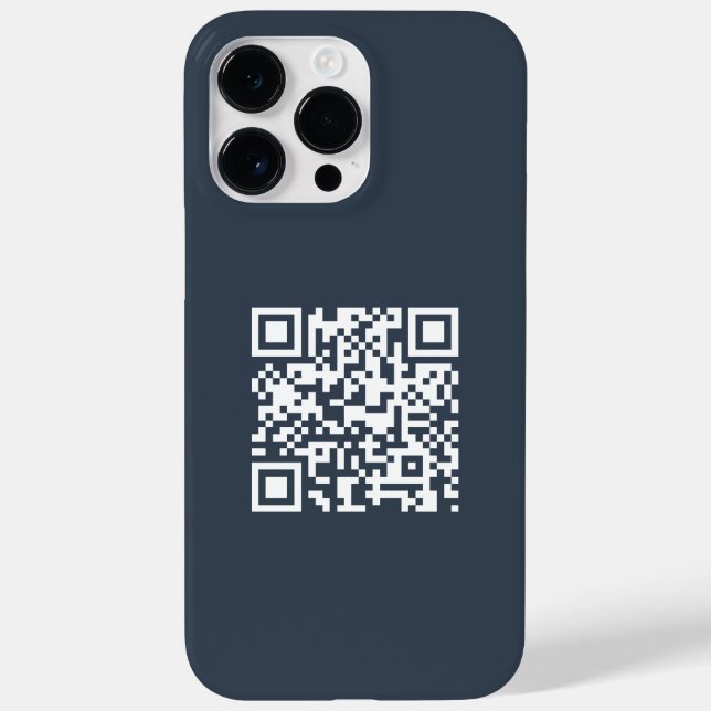 Simple Minimalist Modern Promotional QR Code Case-Mate iPhone Case (Back)
