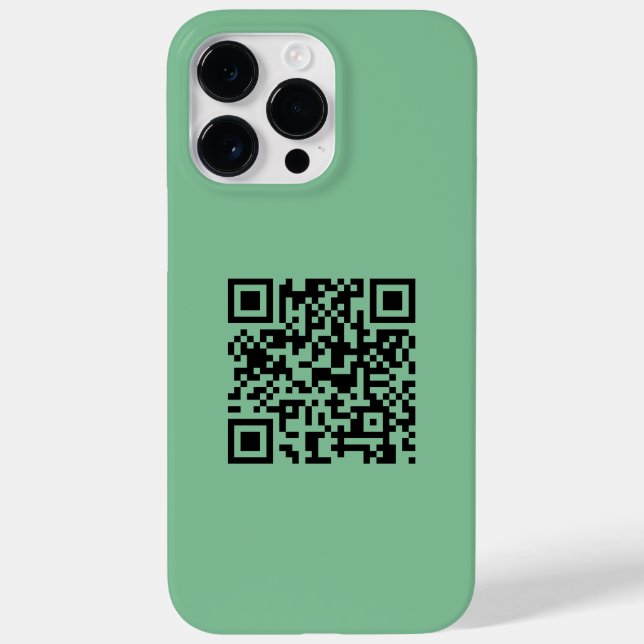 Simple Minimalist Modern Promotional QR Code Case-Mate iPhone Case (Back)
