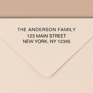 Simple Minimalist Modern Return Address Self-inking Stamp