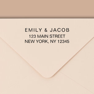 Simple Minimalist Modern Return Address Self-inking Stamp