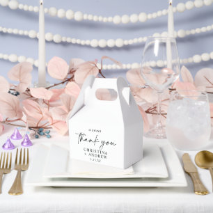 Simple Minimalist & Modern Wedding Favour Box