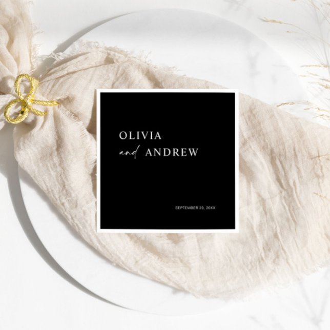 Simple Minimalist & Modern | Wedding Napkins (Creator Uploaded)