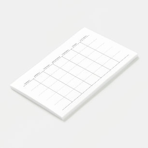 Simple Minimalist Monthly Planner Post-it Notes