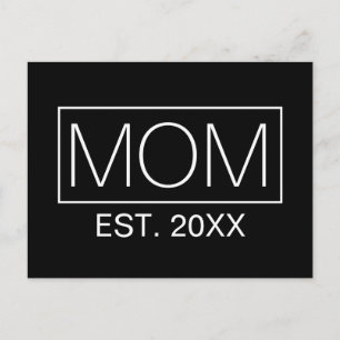 Simple Minimalist Mum Typography   Postcard
