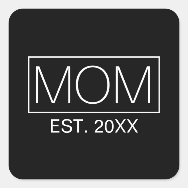 Simple Minimalist Mum Typography | Sticker (Front)