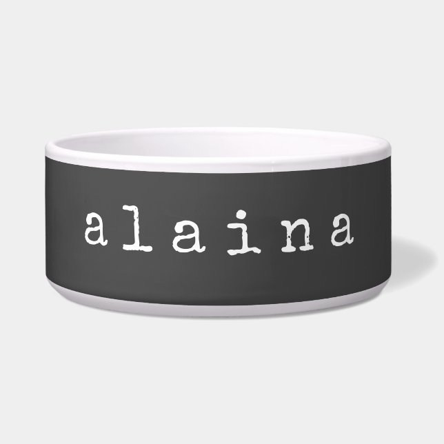 Simple Minimalist Name Design in Black Custom (Front)