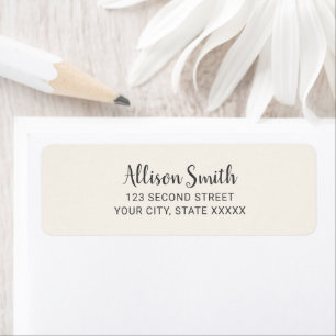 Simple Minimalist Off White Ivory Elegant Wedding