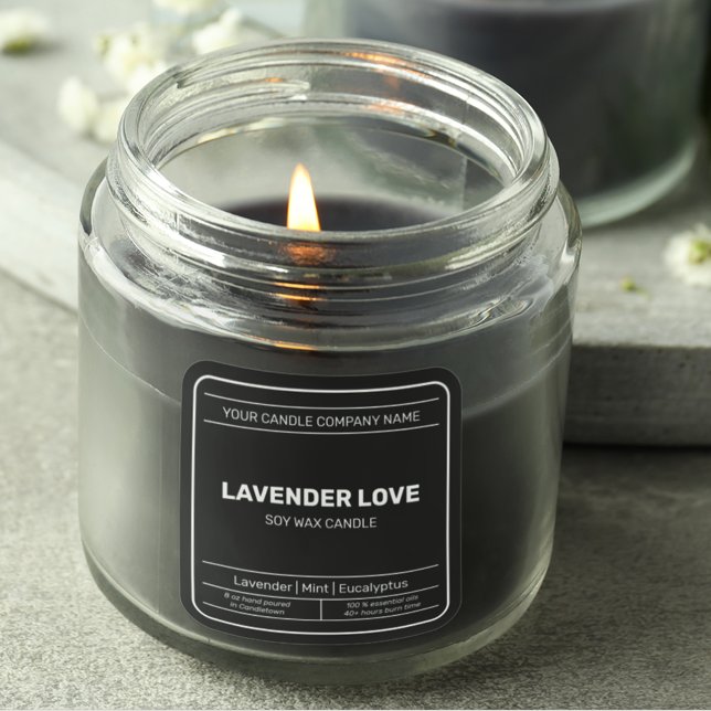 Simple Minimalist Packaging Candle Cosmetics Label (Creator Uploaded)