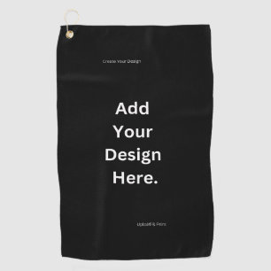 Simple Minimalist Personalised Golf Towel