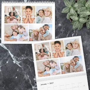 Simple Minimalist Photo Collage Calendar