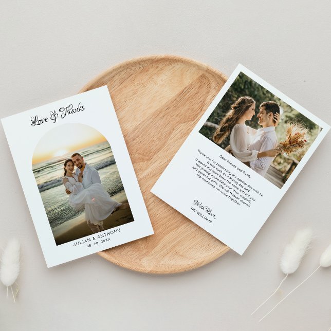 Simple Minimalist Photo  Thank You Card (Creator Uploaded)