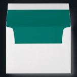 Simple Minimalist Pine Green Return Address Envelope<br><div class="desc">Simple pine green envelope with a return address on the back flap. Multiple colours and sizes available.</div>