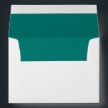 Simple Minimalist Pine Green Return Address Envelope<br><div class="desc">Simple pine green envelope with a return address on the back flap. Multiple colours and sizes available.</div>